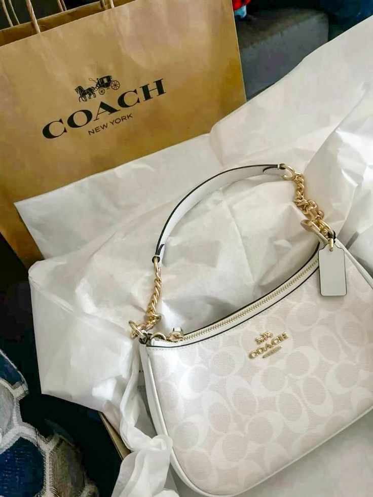 White Coach Bag